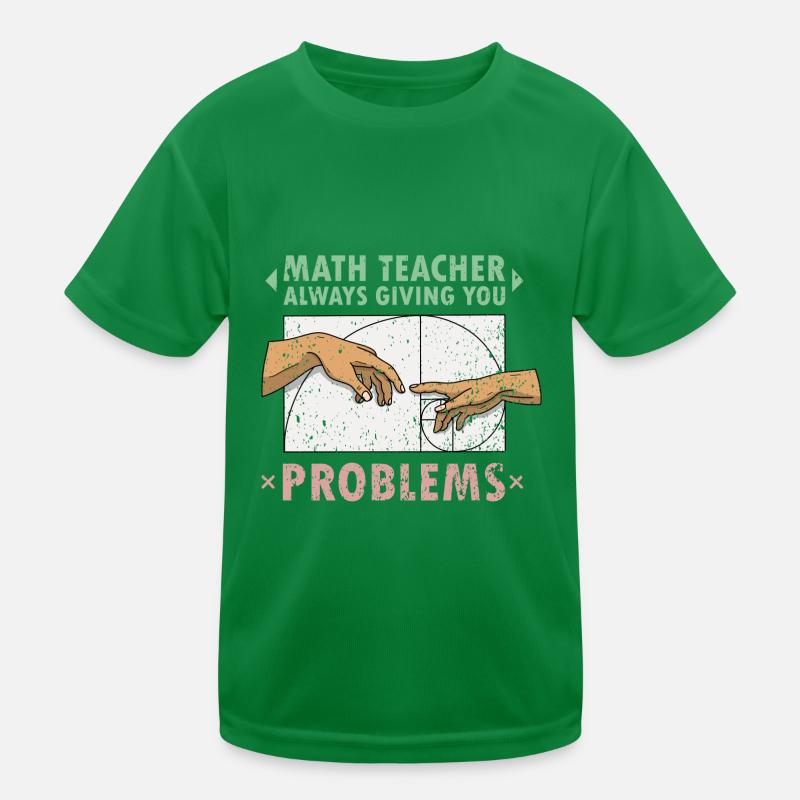 Fibonacci Math Teacher Art Creation Kids Functional T-Shirt