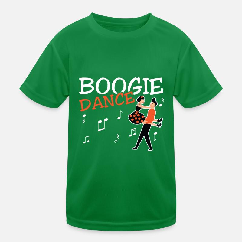 Boogie Woogie Dancer Dancing Decoupe Vintage T-shirt sport Enfant