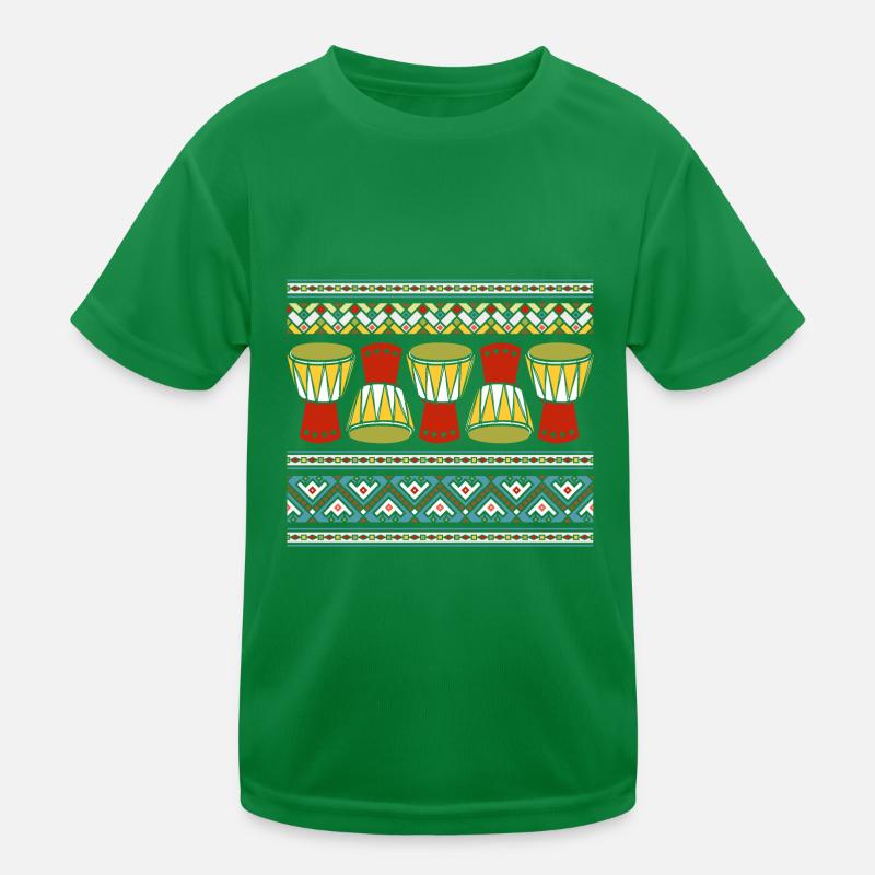 Instrument Africain Rétro Djembé & Dunun T-shirt sport Enfant