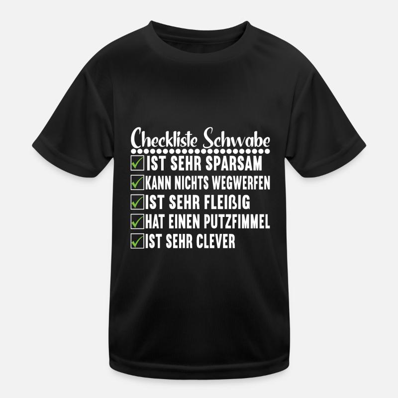 Schwabe Schwäbisch Kinder Funktions-T-Shirt