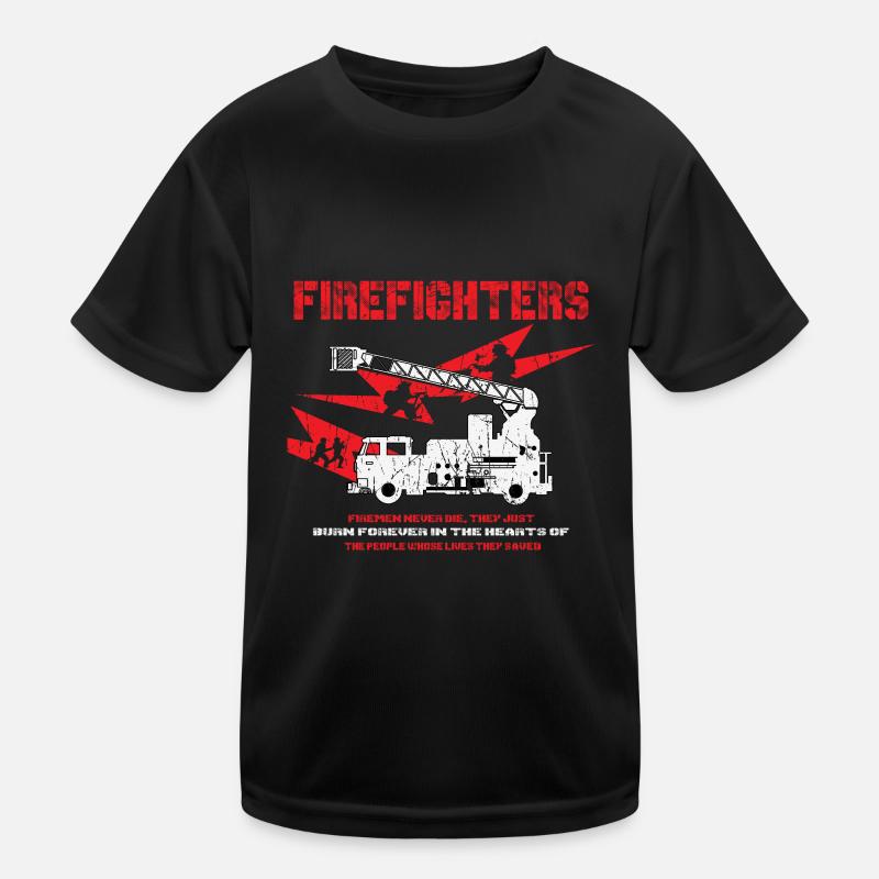 Fire brigade Feuwerwehrmann Extinguish fire Kids Functional T-Shirt