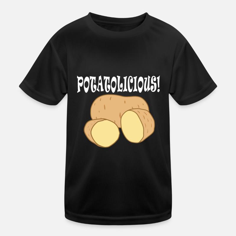 Gesundes Essen Potatolicious Hobby Chef Gemüse Kinder Funktions-T-Shirt
