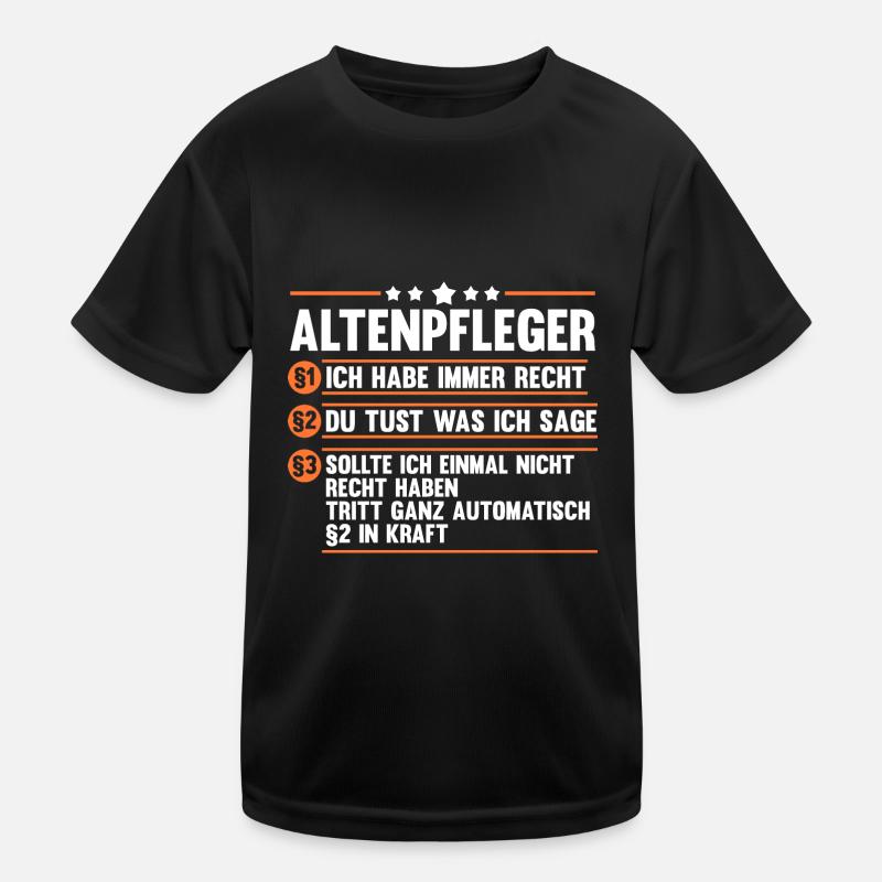 Pflege Pflegekraft Altenpfleger Kinder Funktions-T-Shirt