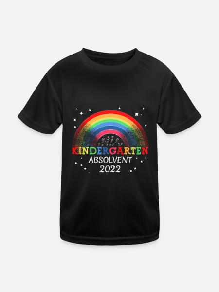 Kinder Kindergarten Absolvent 2022 Kita Geschenk - Kinder Funktions-T-Shirt - Schwarz - Vorne