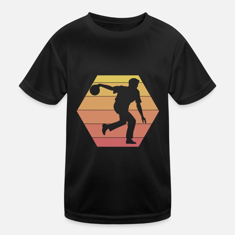 Bowling-Mann Kinder Funktions-T-Shirt