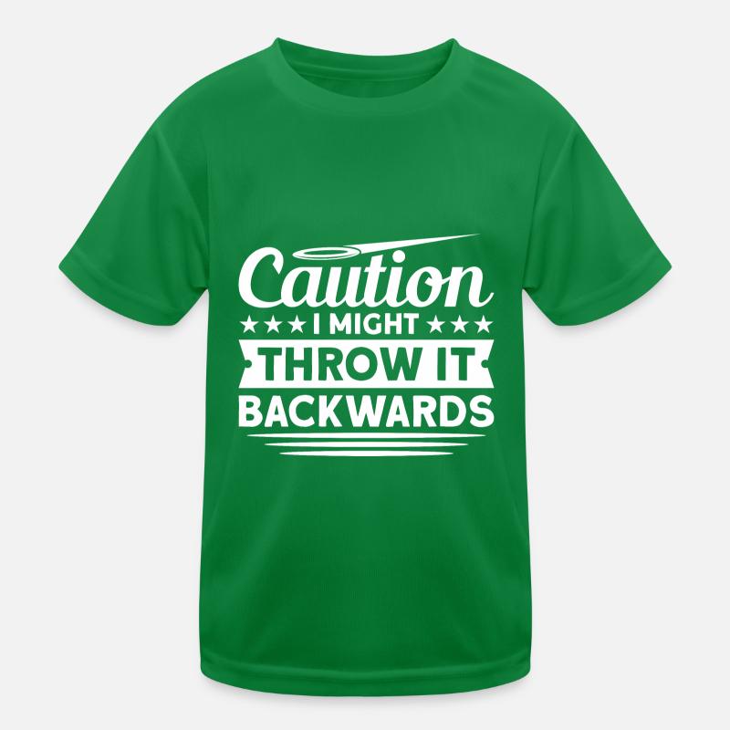 Diskuswurf Diskuswerfer Leichtathletik Diskus Kinder Funktions-T-Shirt