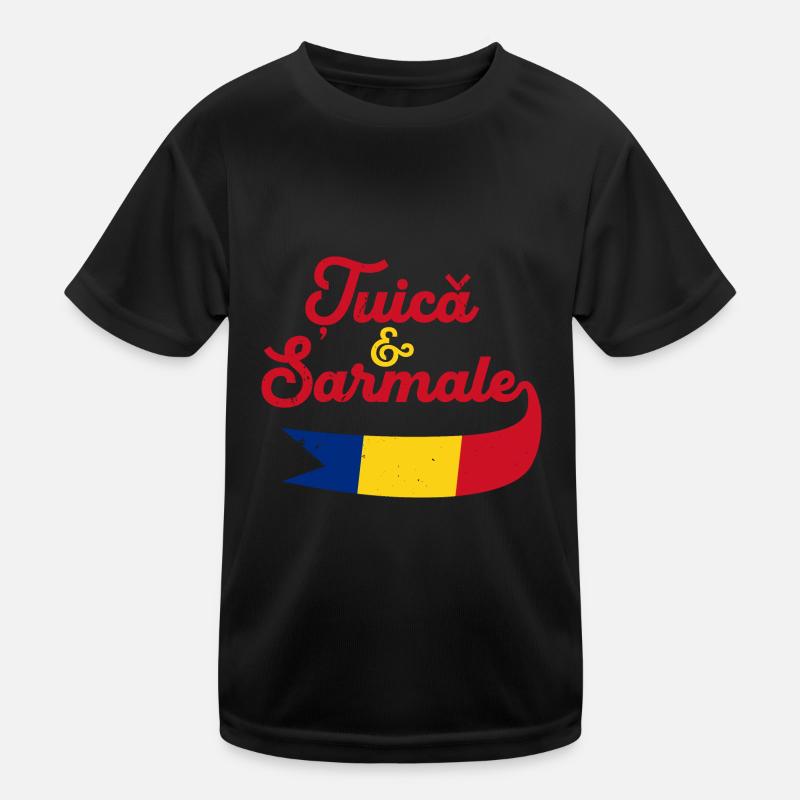 Balkans Roumanie Drapeau Voyage Roumain T-shirt sport Enfant
