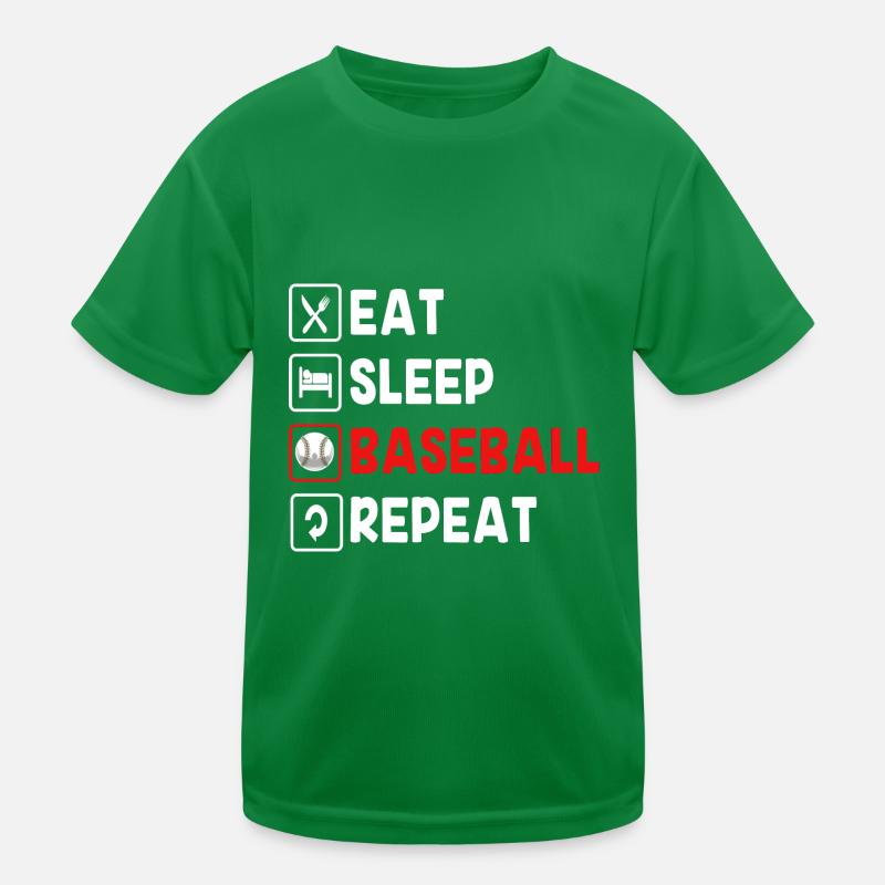 Baseball Kids Functional T-Shirt