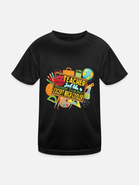 I Am A 6th Grade Teacher - Kids Functional T-Shirt - black - Front