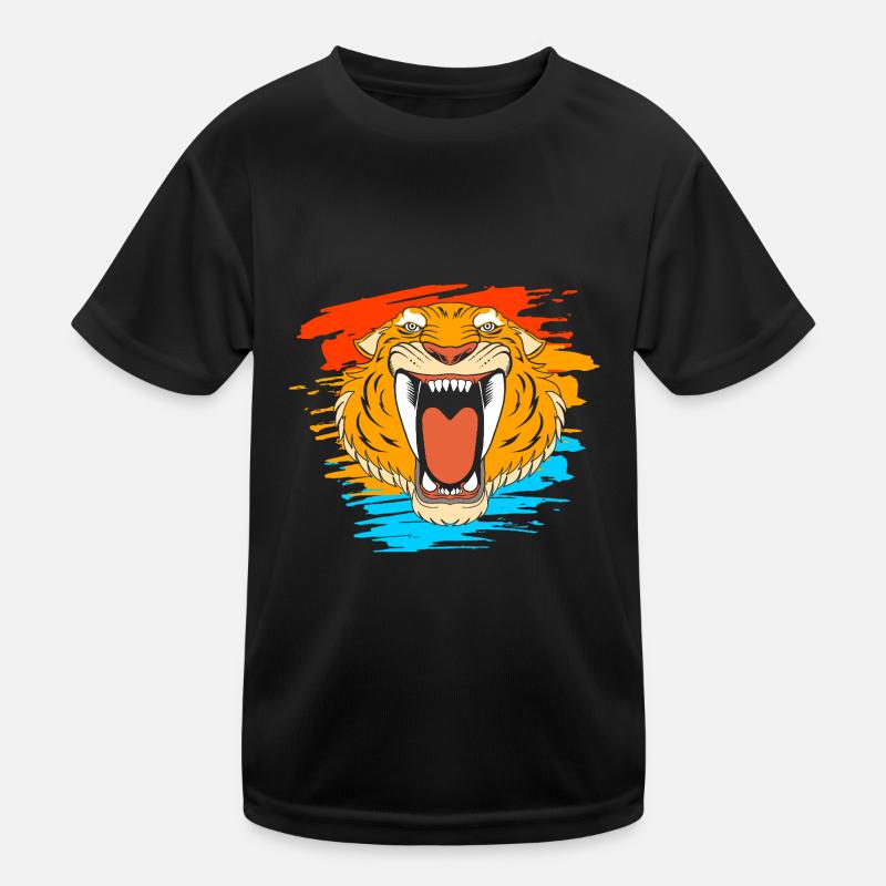 Sabre-toothed tiger Kids Functional T-Shirt