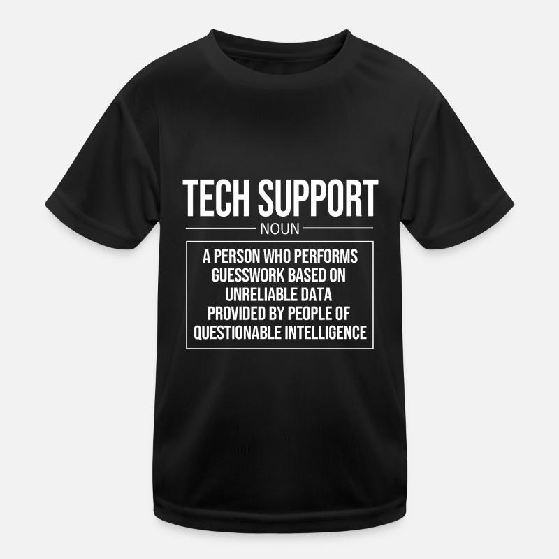 Tech Support Kinder Funktions-T-Shirt