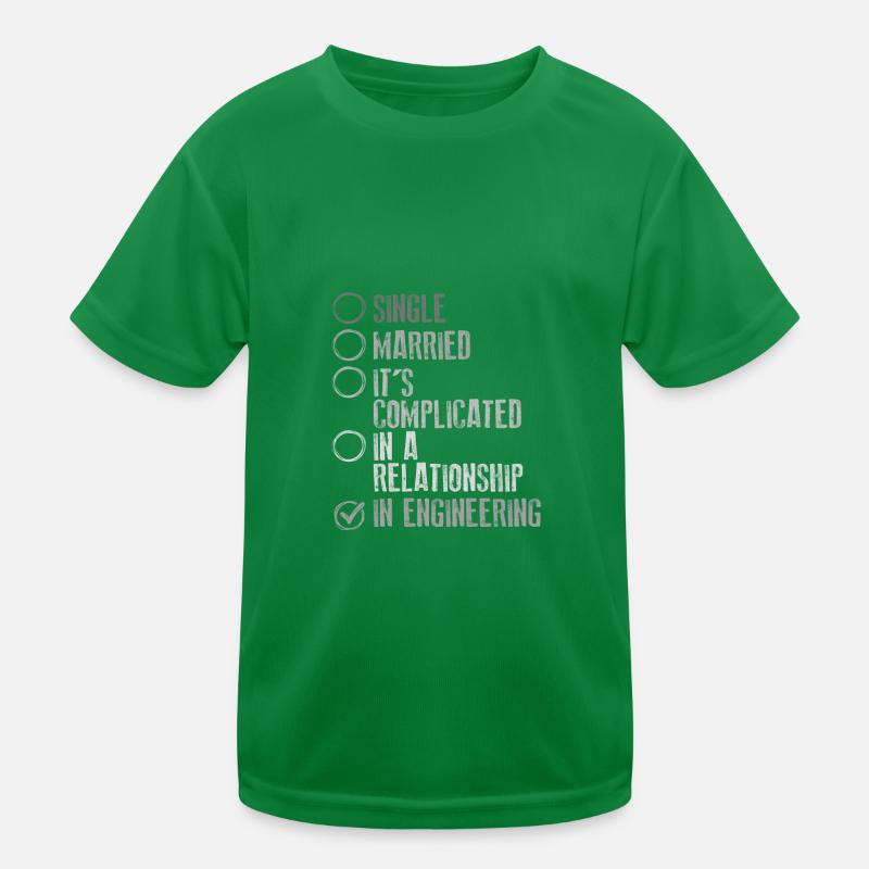 Engineer Gift It's Complicated In Engineering Kids Functional T-Shirt