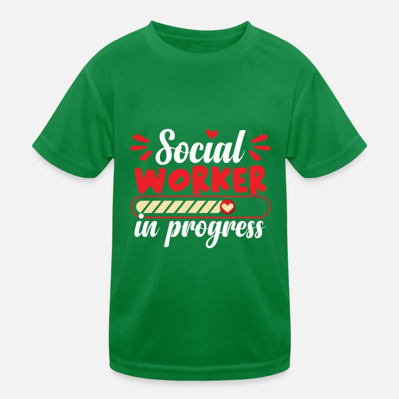 Social Worker In Progress Kids Functional T-Shirt