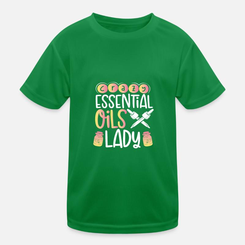 Crazy Essential Oils Lady Gift Essential Oils Kinder Funktions-T-Shirt