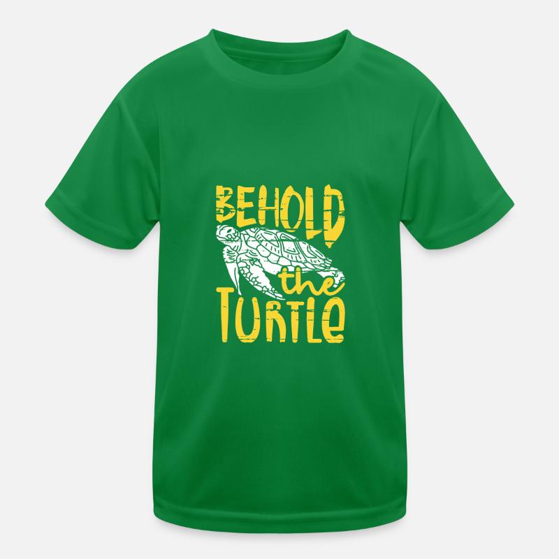 Behold the Turtle Fun Turtle Lover Gift Kids Functional T-Shirt