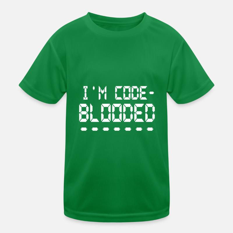 Programmation informatique Je suis programmeur Code Blooded T-shirt sport Enfant