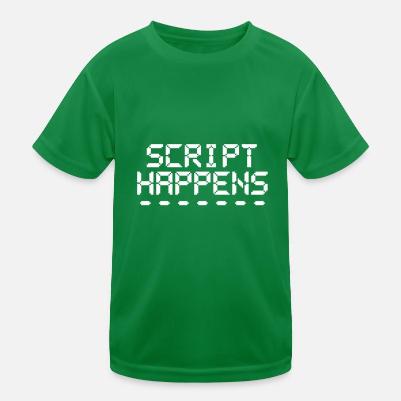 Computerprogrammierskript passiert Programmierer Kinder Funktions-T-Shirt