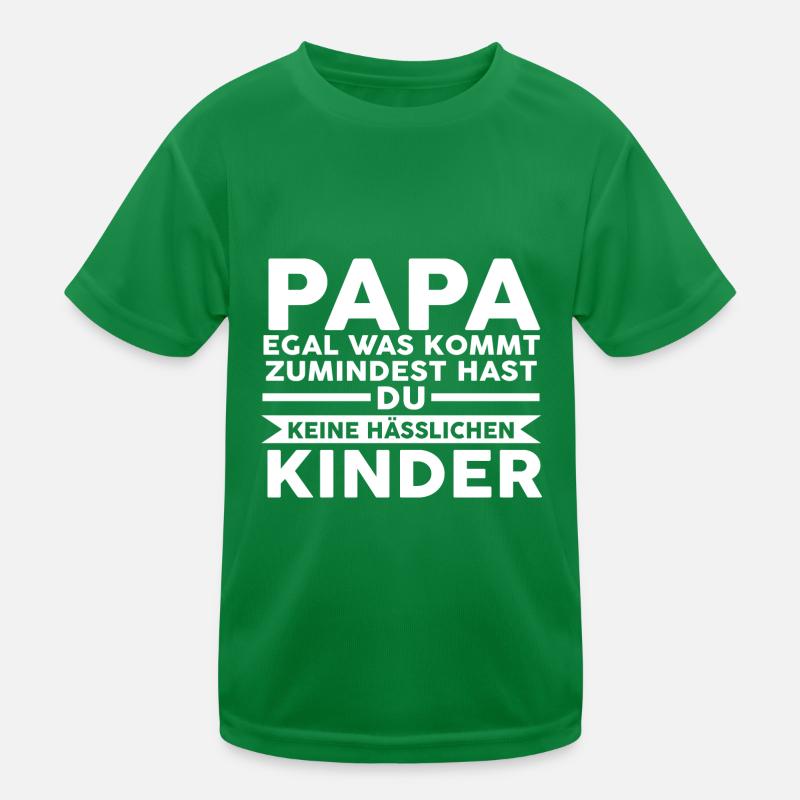 Papa Vater Vatertag Kinder Funktions-T-Shirt