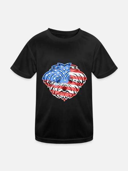 Maltese Maltese Flag - Kids Functional T-Shirt - black - Front