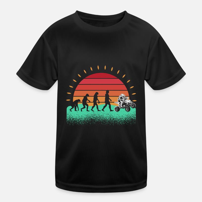 Motorrad Quad Kinder Funktions-T-Shirt