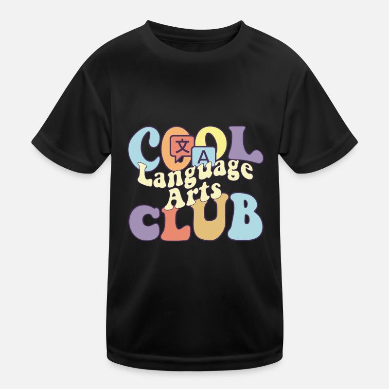 Cool Language Arts Club BA Language Arts Student Kids Functional T-Shirt