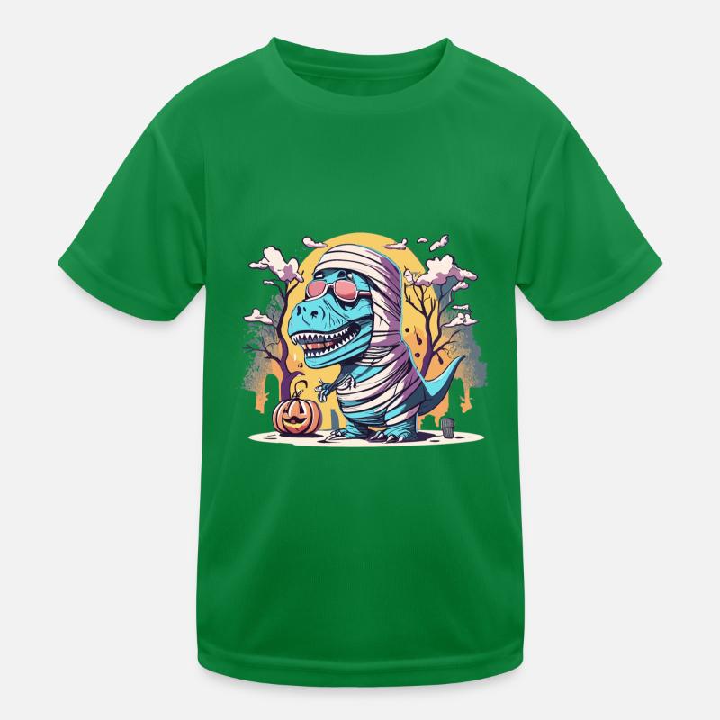 Tyrannosaurus Trex Halloween Kids Functional T-Shirt