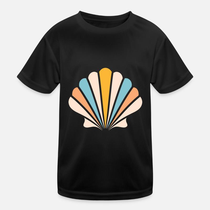 Muschel Kinder Funktions-T-Shirt