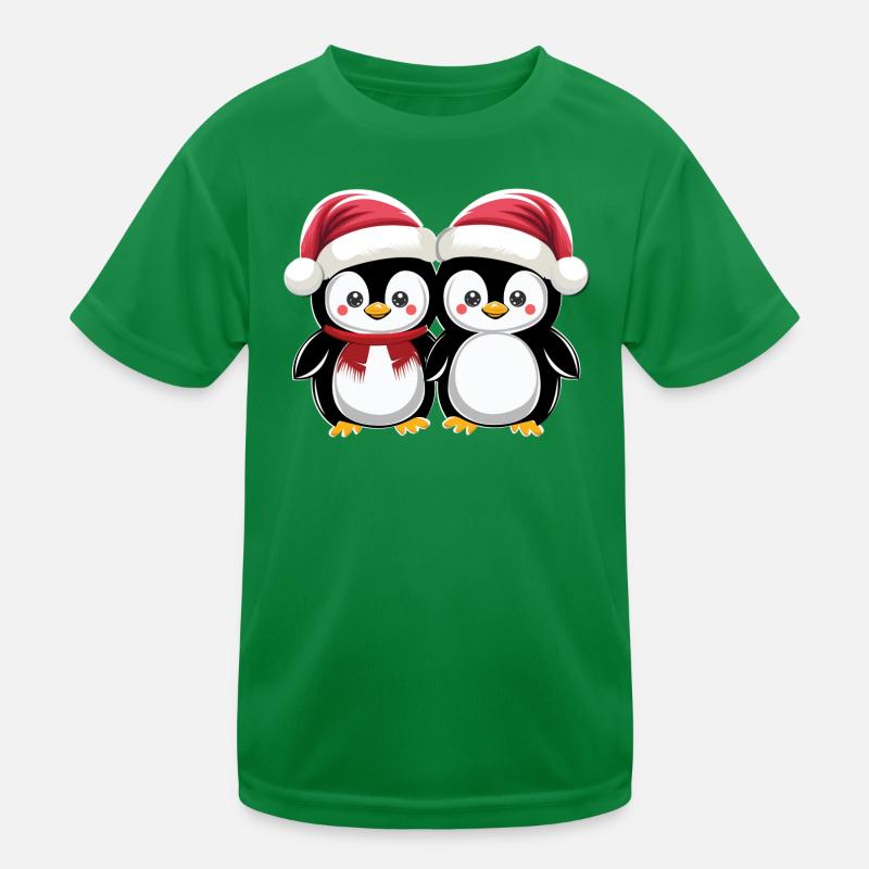 « Amis pingouins de Noël » T-shirt sport Enfant