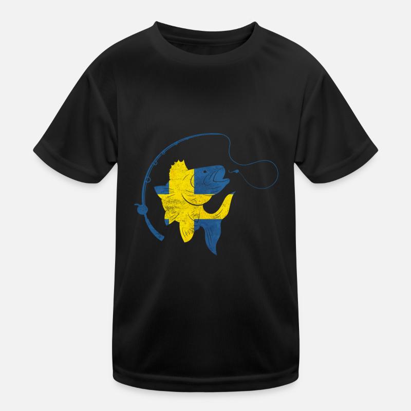 Pêche Tour Suède Canne à pêche T-shirt sport Enfant