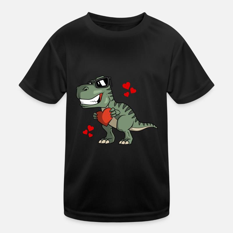 Niedlicher T-Rex - Verliebter Dinosaurier Kinder Funktions-T-Shirt