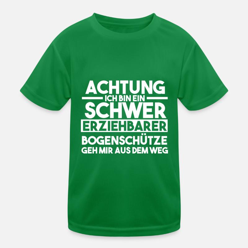 Bogen Bogenschütze Bogensport Bogenschießen Kinder Funktions-T-Shirt