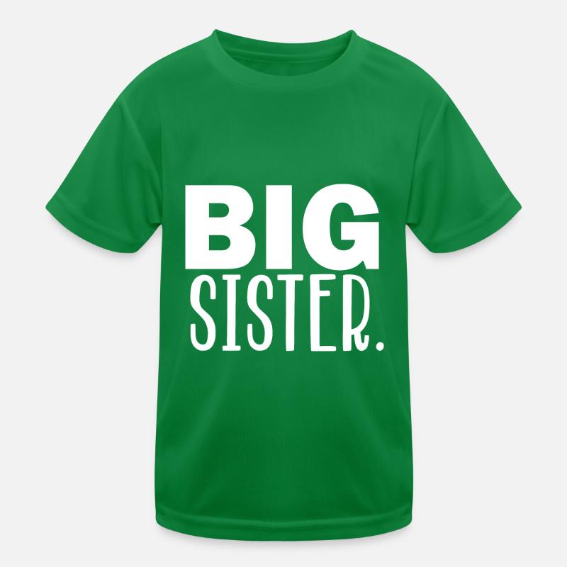 große Schwester Kinder Funktions-T-Shirt