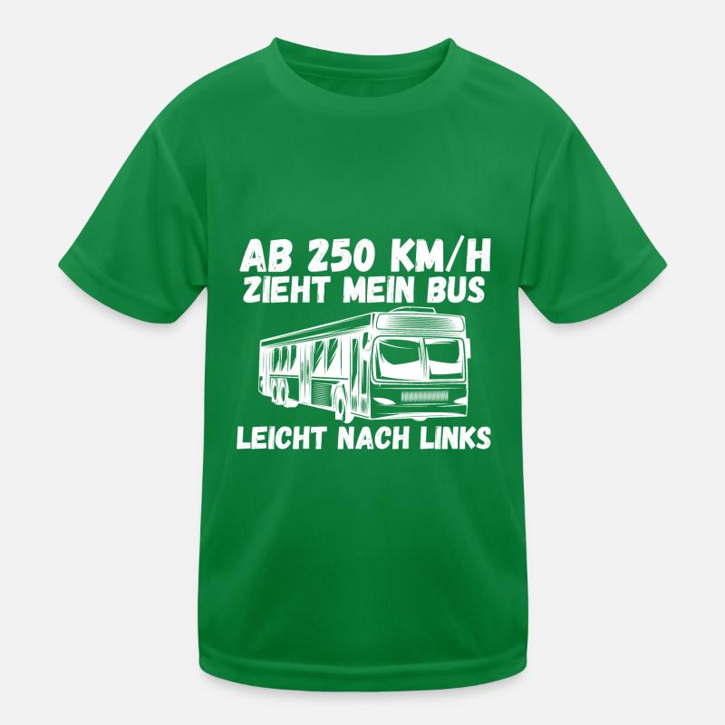 Bus Busfahrer Kinder Funktions-T-Shirt