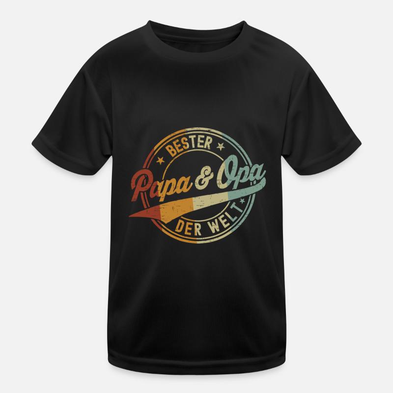 Bester Papa & Opa der Welt Kinder Funktions-T-Shirt