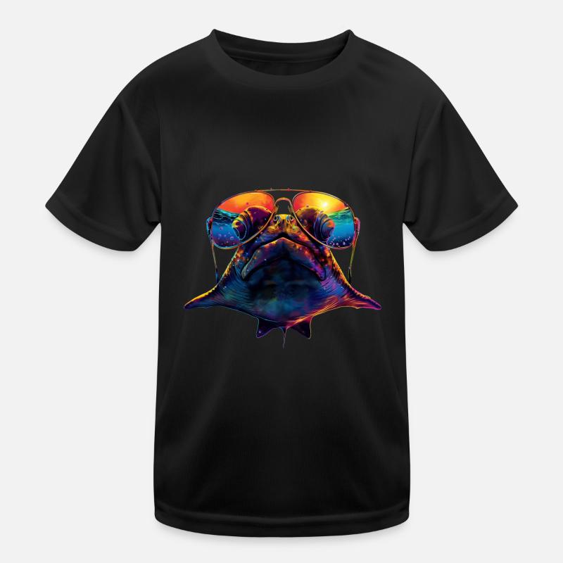 Stachelrochen Kinder Funktions-T-Shirt