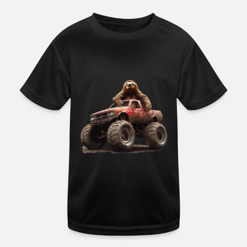 Faultier Kinder Funktions-T-Shirt