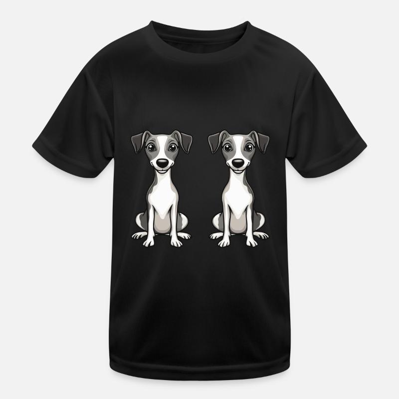 Whippet Hund Comic Kinder Funktions-T-Shirt