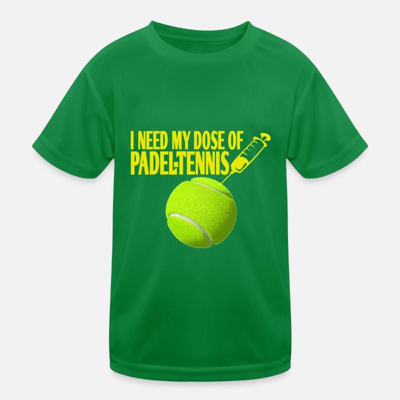 Padel Tennis vaccination seringue idée cadeau T-shirt sport Enfant