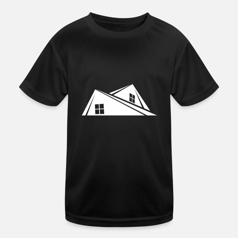 Haus Dach Kinder Funktions-T-Shirt