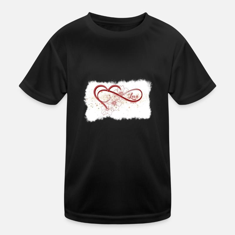Gold Flower Love Kinder Funktions-T-Shirt