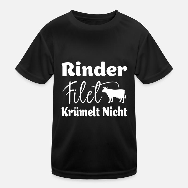 Rinder Filet krümelt nicht! Kinder Funktions-T-Shirt