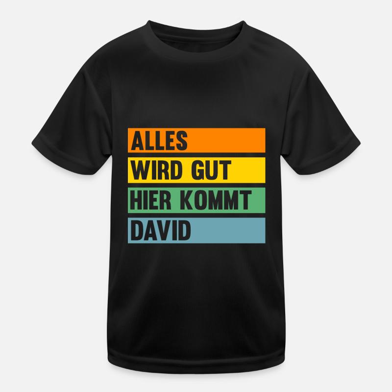 David Kinder Funktions-T-Shirt