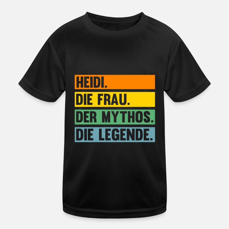 Vorname Heidi Kinder Funktions-T-Shirt