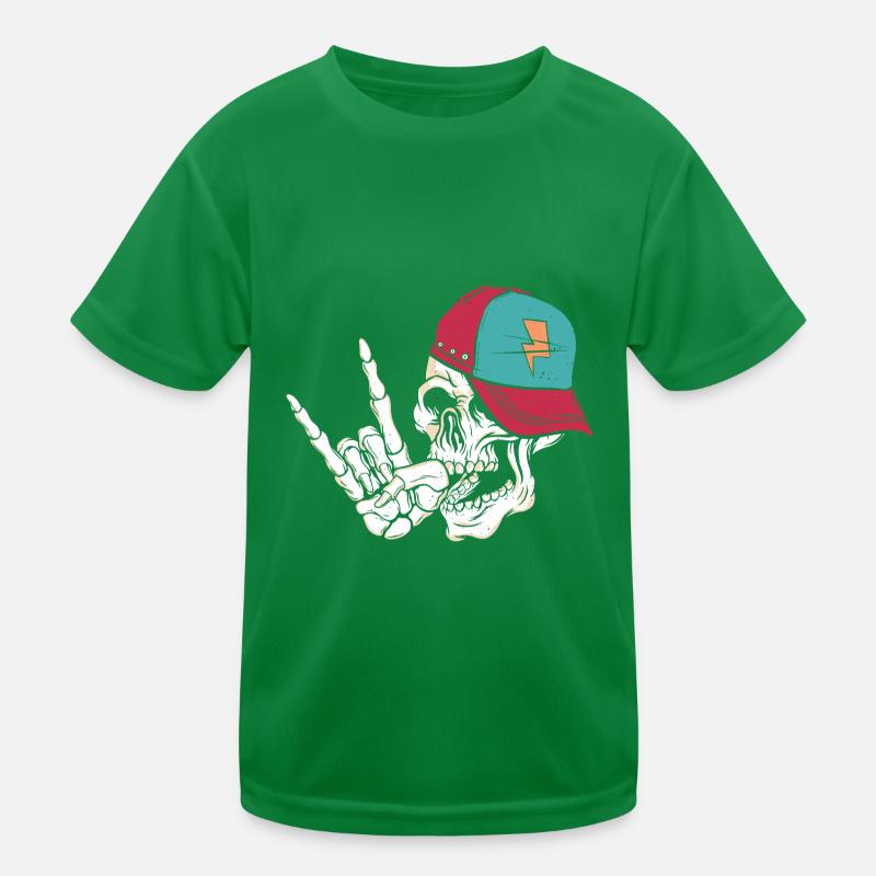 Rock Skull Kinder Funktions-T-Shirt