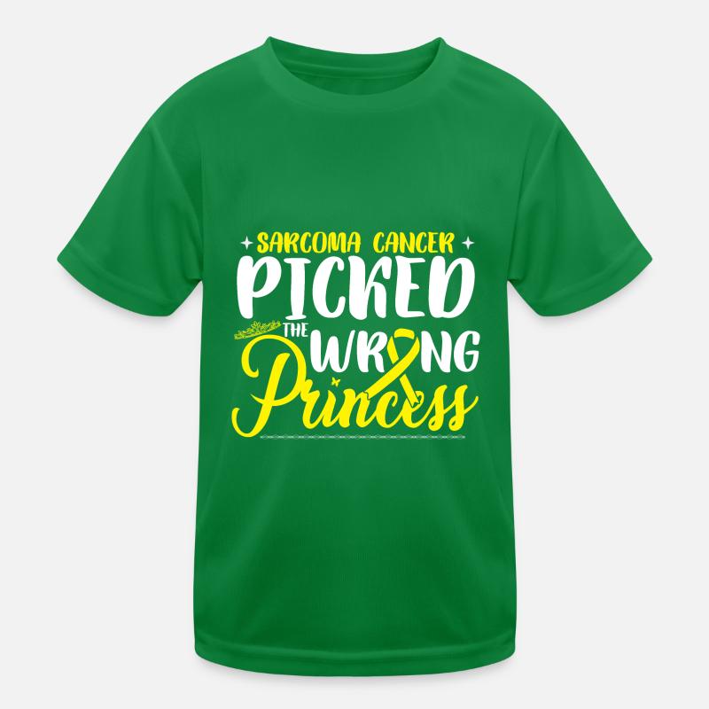 Sarcoma Cancer Picked The Wrong Princess Kids Functional T-Shirt