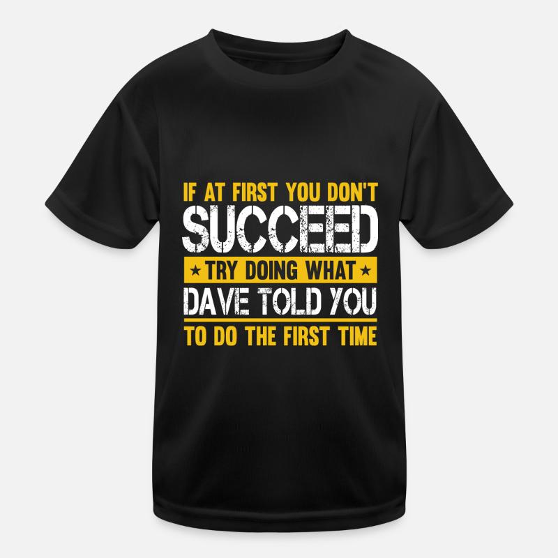 Drôle de nom Dave David T-shirt sport Enfant