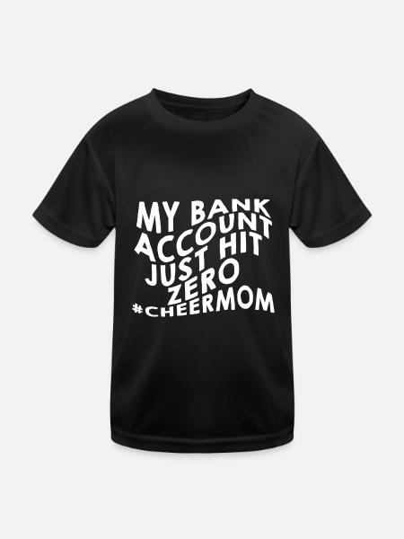 My Bank Account Just Hit Zero 2 - Kids Functional T-Shirt - black - Front