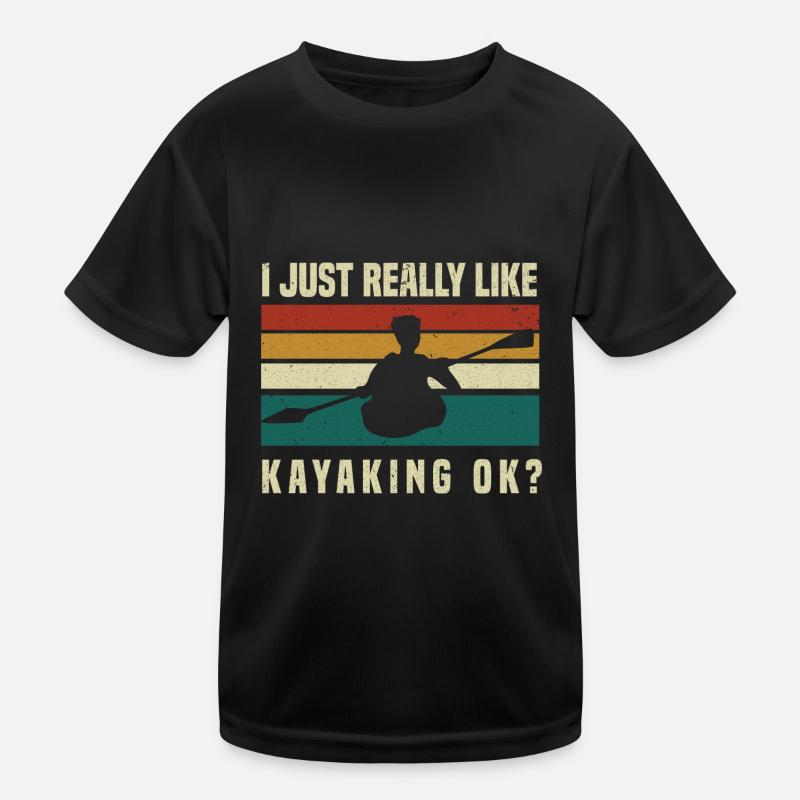 Kayak Bateau Canoë Paddle Double Paddle T-shirt sport Enfant