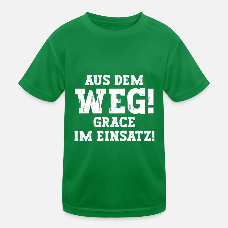 Grace Lustiger Spruch Vorname Name Grace Kinder Funktions-T-Shirt