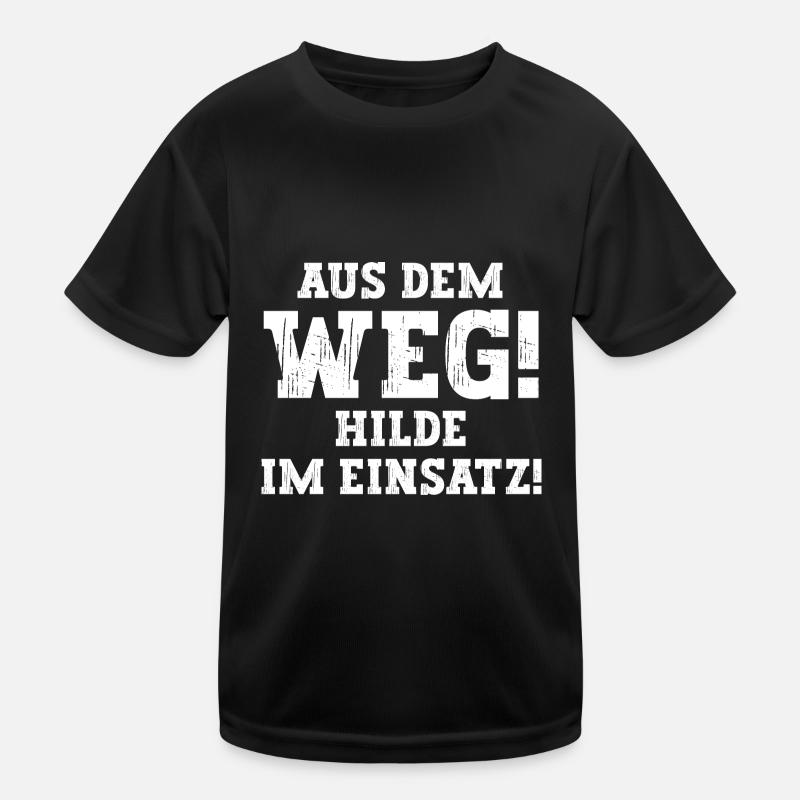 Hilde Lustiger Spruch Vorname Name Hilde Kinder Funktions-T-Shirt